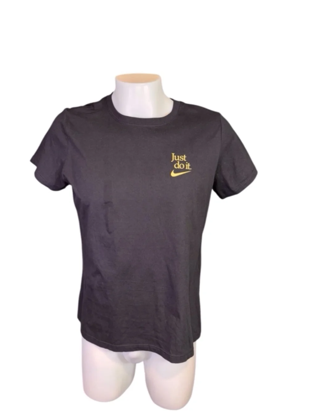 Womens Nike T-Shirt, XL, Dark black Yellow